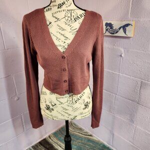 3 for $10 Wild Fable Mauve Cropped Cardigan